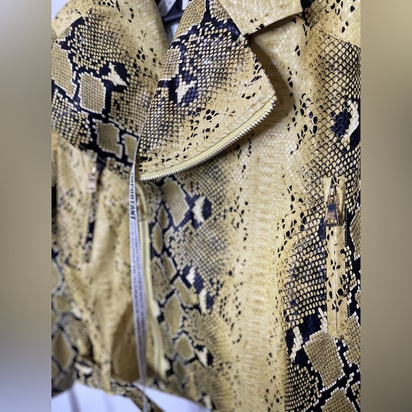 Mistress, rocks, snake, Print Oversized Biker Jacket size xs - Picture 5 of 12